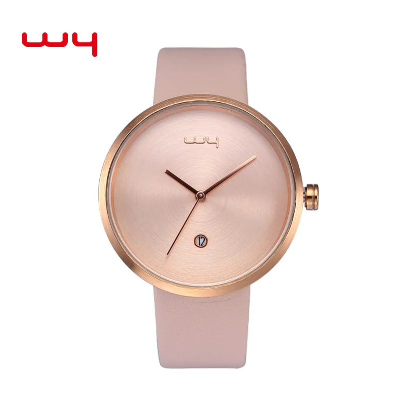 

WY Classic Large Dial Calendar-Quartz Watch Leather Belt-Style Simple Ladies' Watch Women's Watrproof Watch
