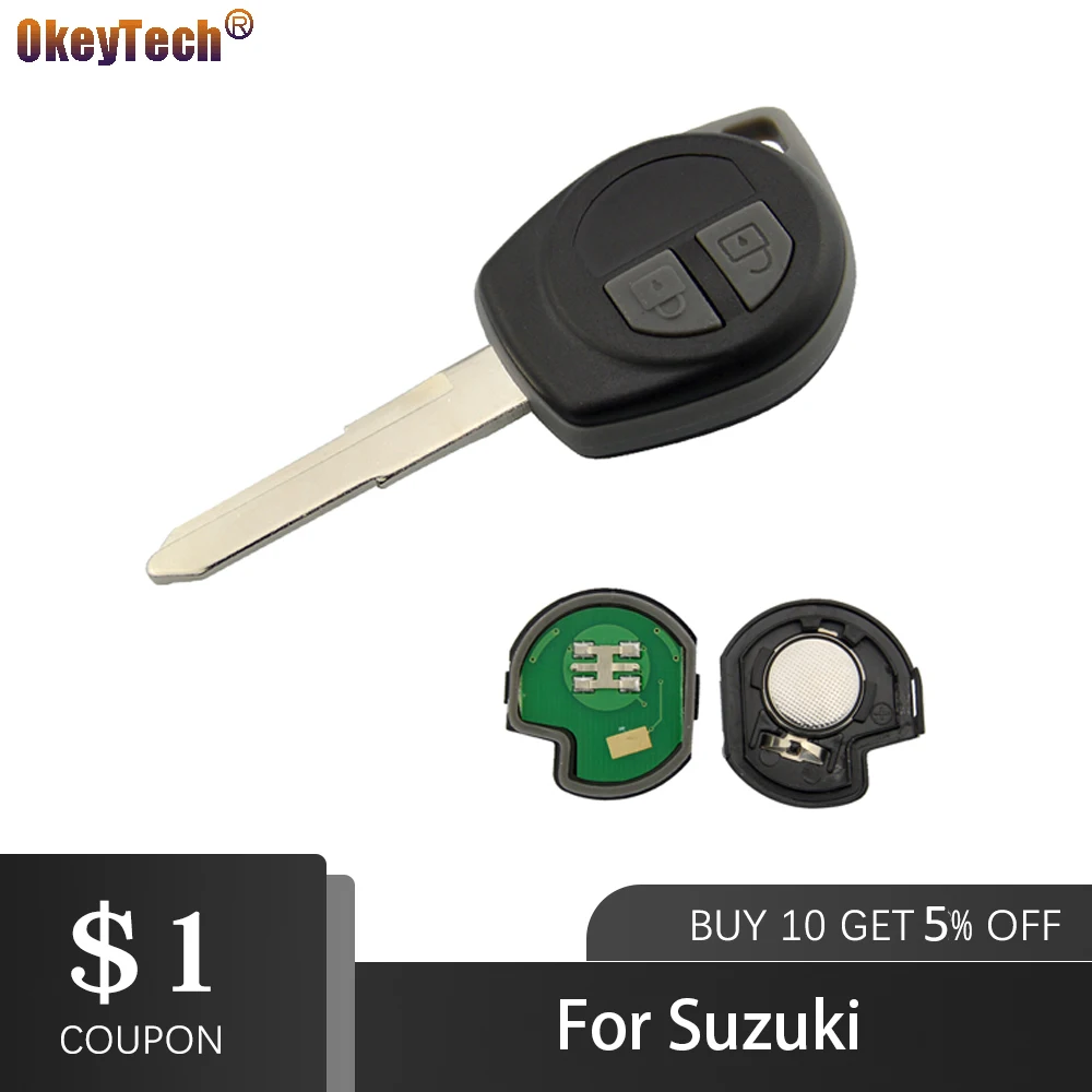 Okeytech 2 Buttons Keyless 315/433mhz Id46 Chip Car Remote Key Key