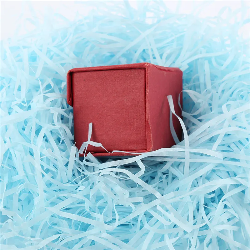 Красочная измельченная бумажная рафия наполнитель подарочной коробки Свадебная вечеринка украшения Crinkle Cut бумага Shred упаковка подарок наполнитель