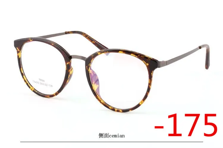 Ретро мода большая коробка женские очки оправа, близорукость очки оправа TR90 металлические очки оправа, фотохромные солнцезащитные очки - Frame Color: Multicolor-175