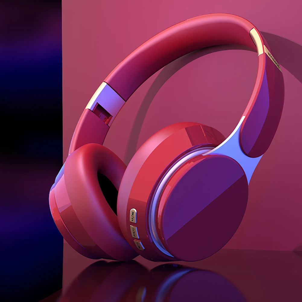 Новый Беспроводной наушники Bluetooth5.0 Складная гарнитура Стерео Игровые С