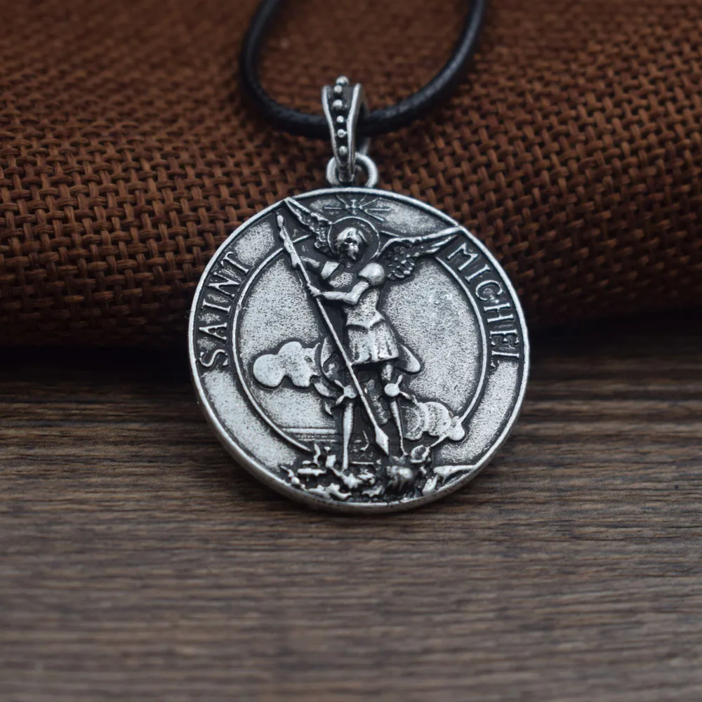 Archangel St. Подвеска с Майклом защитите меня священный Щит защиты | Украшения и
