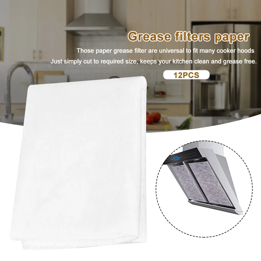 Universal Cooker Hood Extractor Fan Paper Grease & Charcoal Filter Cut To Size 