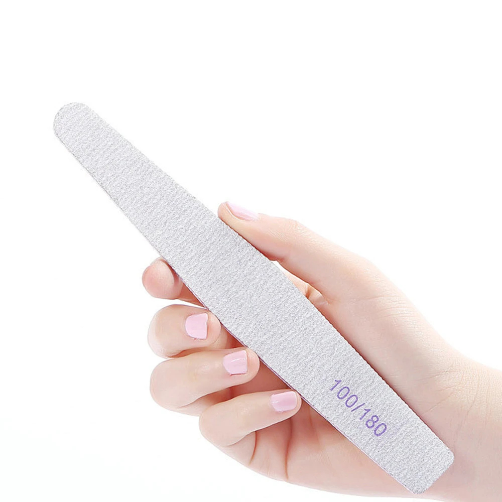Набор пилок для ногтей 5 шт./лот набор маникюра и педикюра серых инструменты с УФ