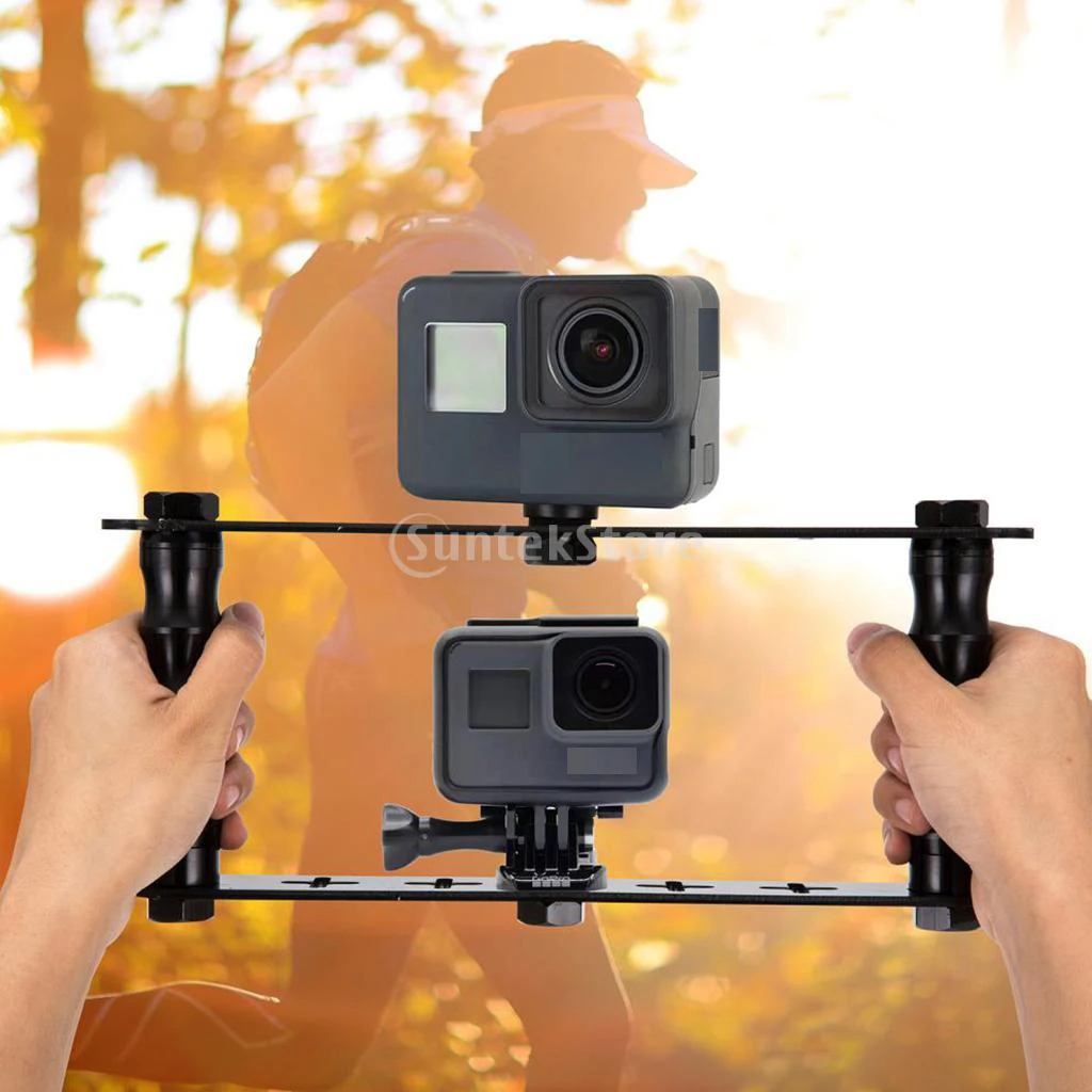 

Aluminum Alloy Camera Holder Stabilizer Stand Diving LED Video Rack Adapter