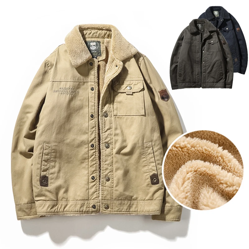Мужская шерстяная зимняя куртка новинка 2021 теплые пальто мужская куртка-бомбер
