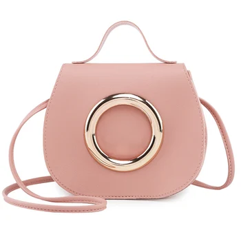 

Small Crossbody Women Handbag Personality Circle Leather Mini Shoulder Bag Luxury Design Leather Tote Hand Bag For Women 2020