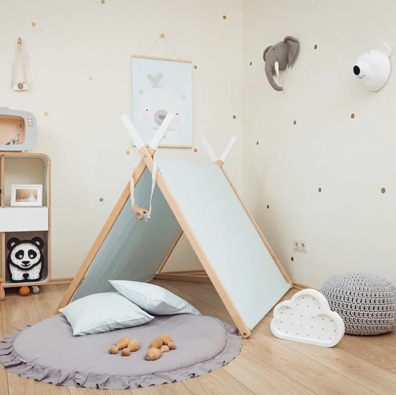 Скандинавские мягкие игровые коврики для новорожденных, мягкий хлопковый коврик для ползания, игровые коврики для девочек, Круглый напольный ковер для детей, декор интерьера комнаты