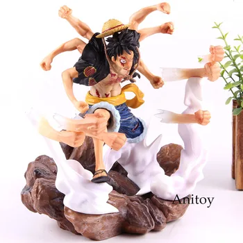 

Action Figure Luffy One Piece PVC Anime Collection Model Toy Gear Fourth Monkey D Luffy POP XXL Gift for Kids