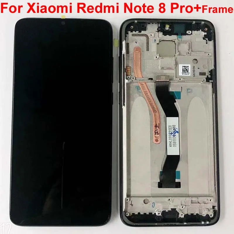 ЖК-дисплей 6,53 'для Xiaomi Redmi Note 8 Pro ЖК-дисплей сенсорный экран Замена для Redmi Note8 Pro ЖК-дигитайзер+ рамка