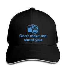 Бейсболка Dont make me shoot you фото камера человек Забавный фотограф мужские бейсболки подарок