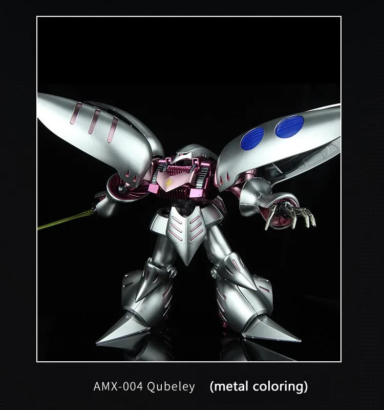 BANDAI MG 1/100 AMX-004 Qubeley Гандам Металл окраска модель сборки экшн игрушки Фигурки Кабинета подарок - Цвет: AMX-004