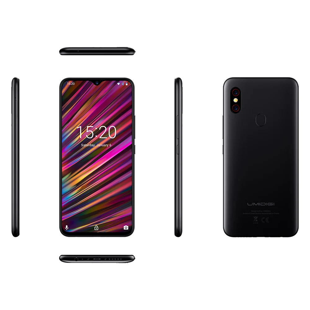 UMIDIGI F1 Android 9,0 128 Гб rom 4 Гб ram 6," FHD Helio P60 5150 мАч большая батарея 18 Вт Быстрая зарядка 16 Мп+ 8 Мп восьмиядерный смартфон