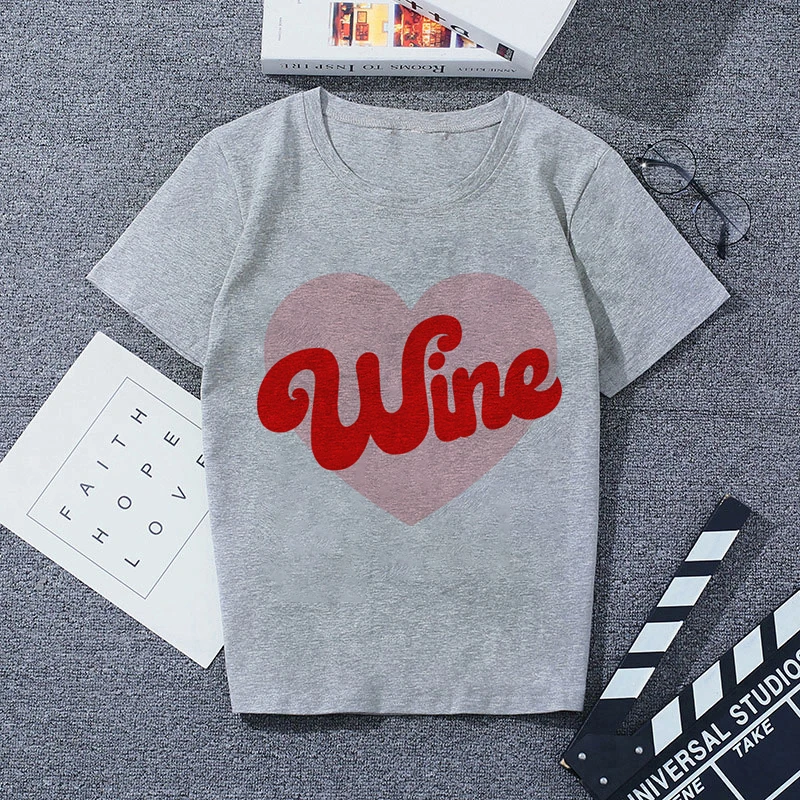 3412577 Print Tshirt Gray Casual Streetwear Vogue T-shirts |