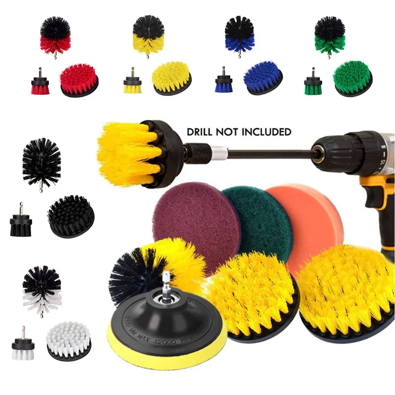 Kitchen Brush head kit Bathroom Cleaner Tools Cordless Drill Nylon