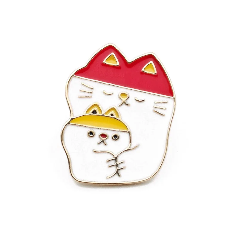A3862 Patchfan мультфильм Броши в виде животных кошка Мышь кот собака на булавке значок