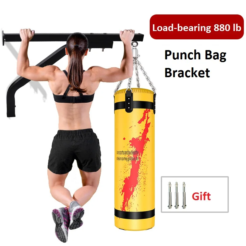 PUNCHING BAG WALL BRACKET PULL-UP BAR 350 KG MAX LOAD CHIN-UP BOXING TRAINER GYM 