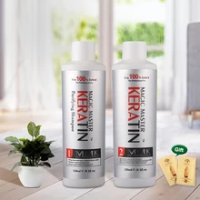 Hot selling 120ml 0% FORMALDEHYDE Keratin Set NO SMELL NO SMOKE NO IRRITATION Straighten and Care Hair Treatment Free Shipping