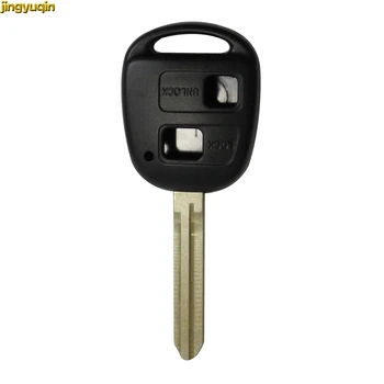 

jingyuqin 2B New Key Shell for Toyota Tacoma Toy43/Toy40/Toy47 Blade No Chip Remote Transponder Ignition Key Fob Cover Case