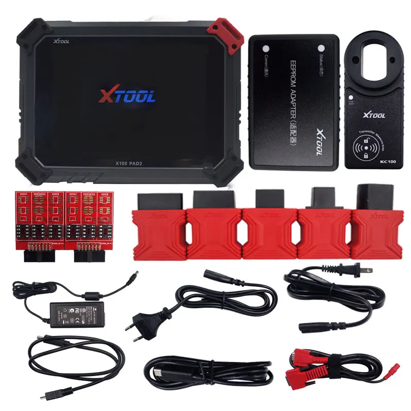 XTOOL X100 PAD2 Pro с ключом программист с 4 и 5 EEPROM DPF EPB EPS одометр масло TPMS X100 wifi OBD2 диагностический инструмент - Цвет: PAD2 PRO With KC100