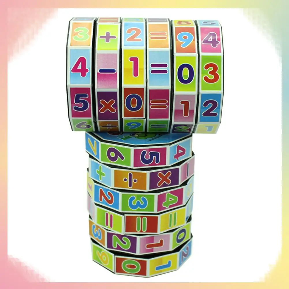 Пластик цифровой Magic Cube детские цилиндр Математика сложение вычитание расчет обучающая игрушка для обучение маленьких детей игрушки