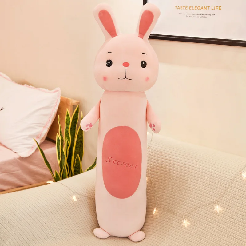 New Year Christmas Decor Pillow Creative New Type of Forest Animal Pillow Cylindrical Down Cotton Home Decoration - Цвет: rabbit