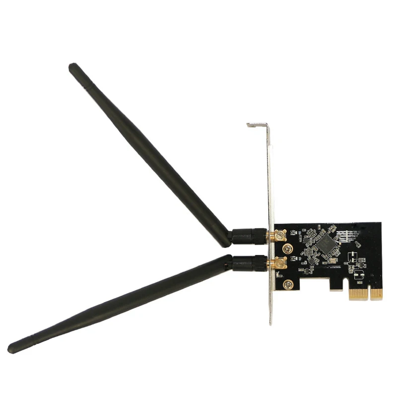 Беспроводная Pci-E Wifi карта 1300 М Ac двухдиапазонный сетевой адаптер Ethernet 2 X Антенна