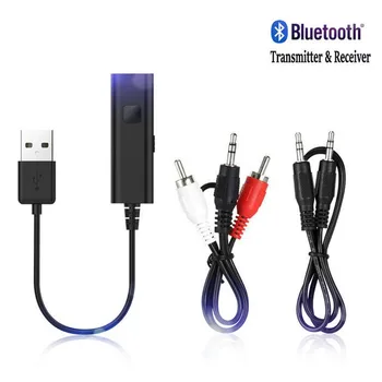 

2 in 1 Bluetooth Receiver Transmitter Audio USB Adapter 3.5mm AUX RCA MP3 Music Car Kit TV Wireless Speaker Headphone Adapter