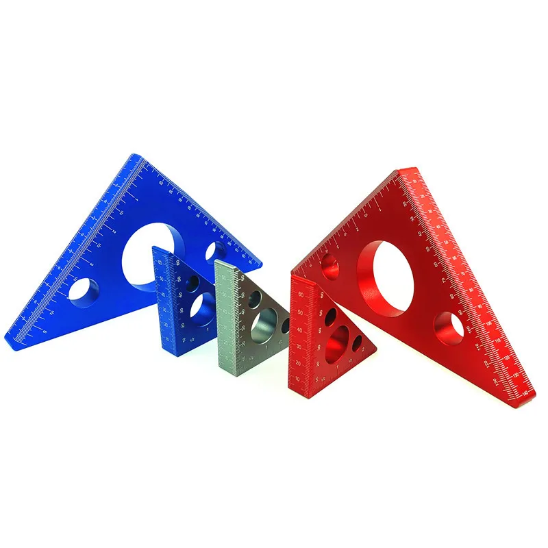 

Woodworking Triangle Ruler Height Ruler Angle Ruler Woodworking Measuring Implement Woodworking Tools Aluminium Alloy Triangle R