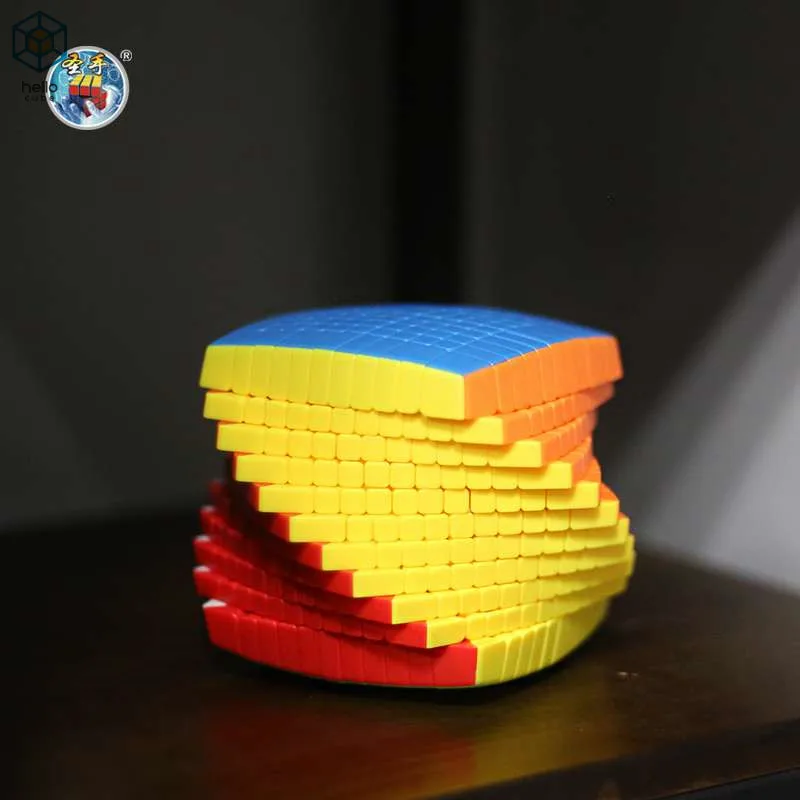 Stickerless Shengshou 11x11x11 волшебный куб головоломка Cubo Magico 11x11 скоростной Куб Черный Твист 11 слоев головоломка Высокая коллекция слоев нео куб - Цвет: Stickerless