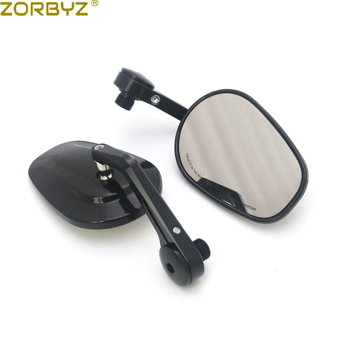 ZORBYZ черный CNC алюминиевый овальный Руль конец боковое зеркало с резьбой внутри для Benelli Leoncino 500 502c 752s BN600 BN300