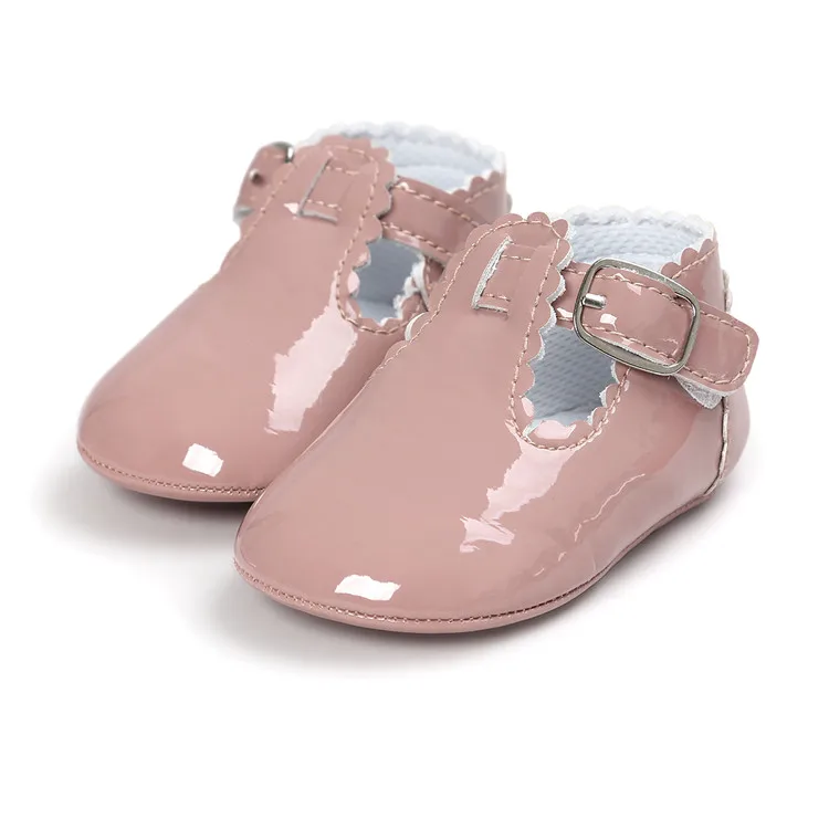 Обувь для новорожденных девочек; 12 цветов; однотонное милое платье принцессы из искусственной кожи; вечерние туфли для малышей; Bebe; обувь для первых шагов; обувь для девочек