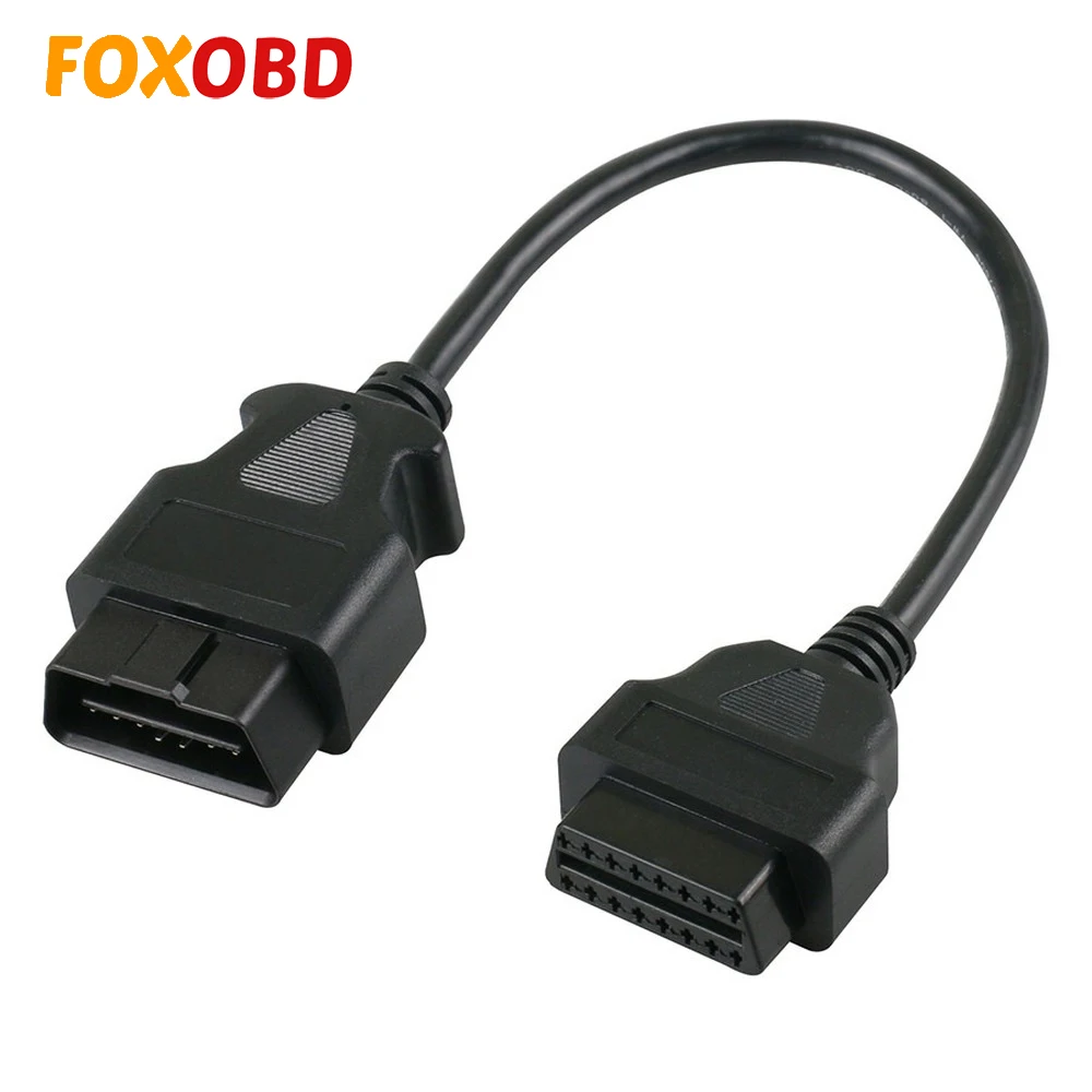 

OBD2 16Pin Extension Cable Connector 30cm Male To 16Pin Female extend OBD II adapter for Launch IDIAG Easydiag Mdiag ELM327