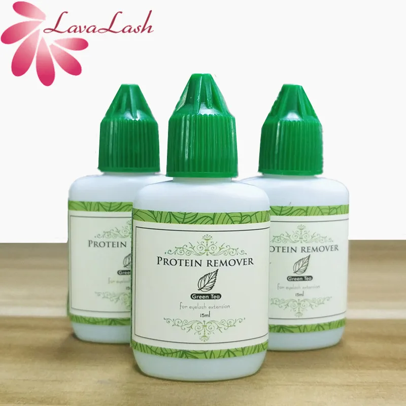 3 бутылки протеиновый очиститель для наращивания ресниц удаления клея 15 мл
