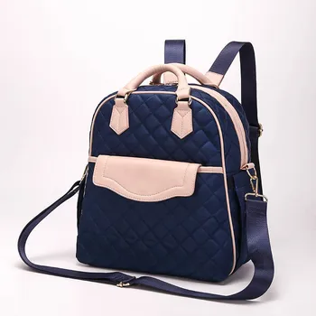 

Fashion Maternity Nappy Changing Bag for Mother Black Large Capacity Fashion Diaper Bag with 2 Straps Travel Backpack for Baby