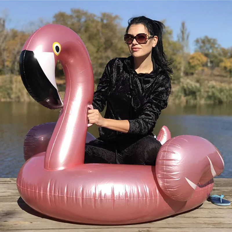 Inflatable Blow up Pink Flamingo Pool Toy Hen Summer Party
