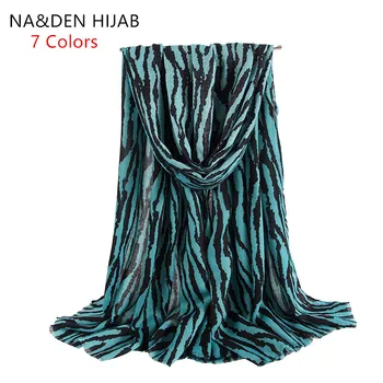 

1PC NEW Women's fashion shalws Hi-Q wraps Muslim hijab Multi-Purpose muffler Zebra pattern scarves Warm scarf Islamic bandana