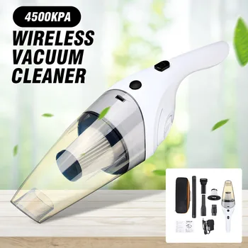 

4500kpa Handheld Vacuum Cleaner Cordless Car Vacuum Cleaner Powerful Suction Recharge Wet/Dry Dust Collector Home Cleaner