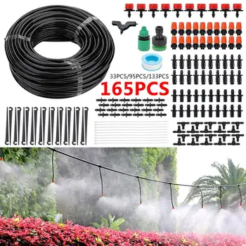 

10/15/25/30m Automatic Watering Spray Nozzle Humidification Irrigation System Multi-Function Cooling Irrigation Hose Balcony