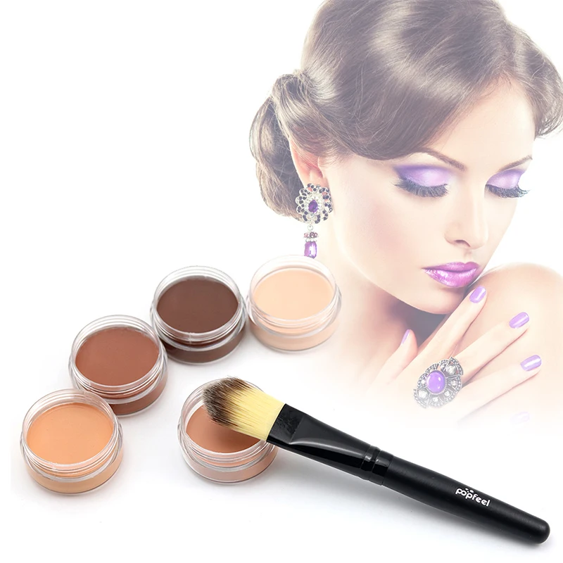 Full Cover Base Concealer Cream Women Face Makeup Dark Spot Blemish Concealer Contouring Corretive Liquid Foundation TSLM2