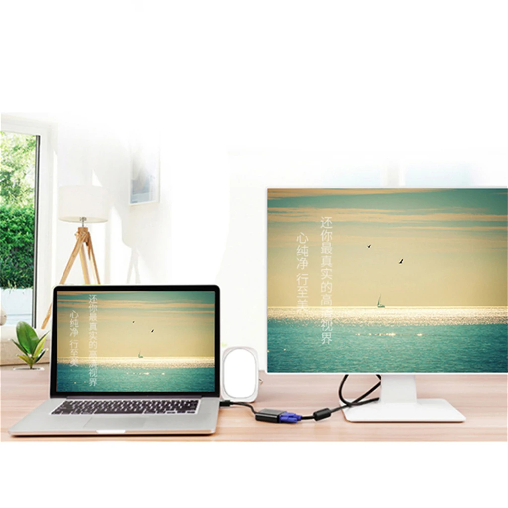 1080p HDMI Male To VGA Female 3.5mm Audio Cable Converter Adapter Black for 480P/ 576P / 720P for HD monitors or projectors