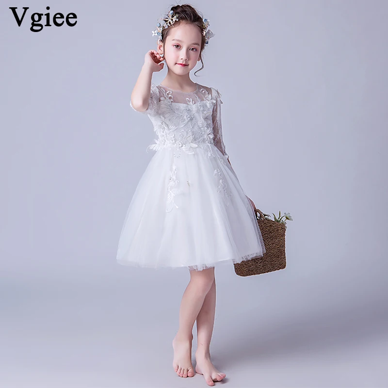 

Vgiee Kids Dresses for Girls Dresses for Party and Wedding Knee-Length Mesh Half Animal Baby Girl Clothes Outfits CC598