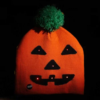 

LED Headlamp Beanie Cap Lighted Hat With LED For Women Men Unisex Halloween