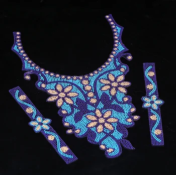 

Large Hot Fix Rhinestones Applique Crystal Iron on Patches Trimming Embellishment for Party Dress Clothes Decorated 1 piece