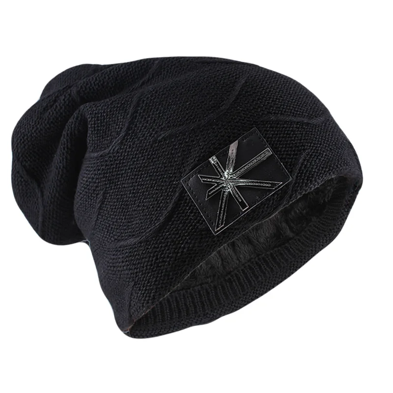 HLEISXI зимние теплые мужские шапочки Skullies модный бренд Женская модная шапка капот вязаная женская Уличная Повседневная шапка