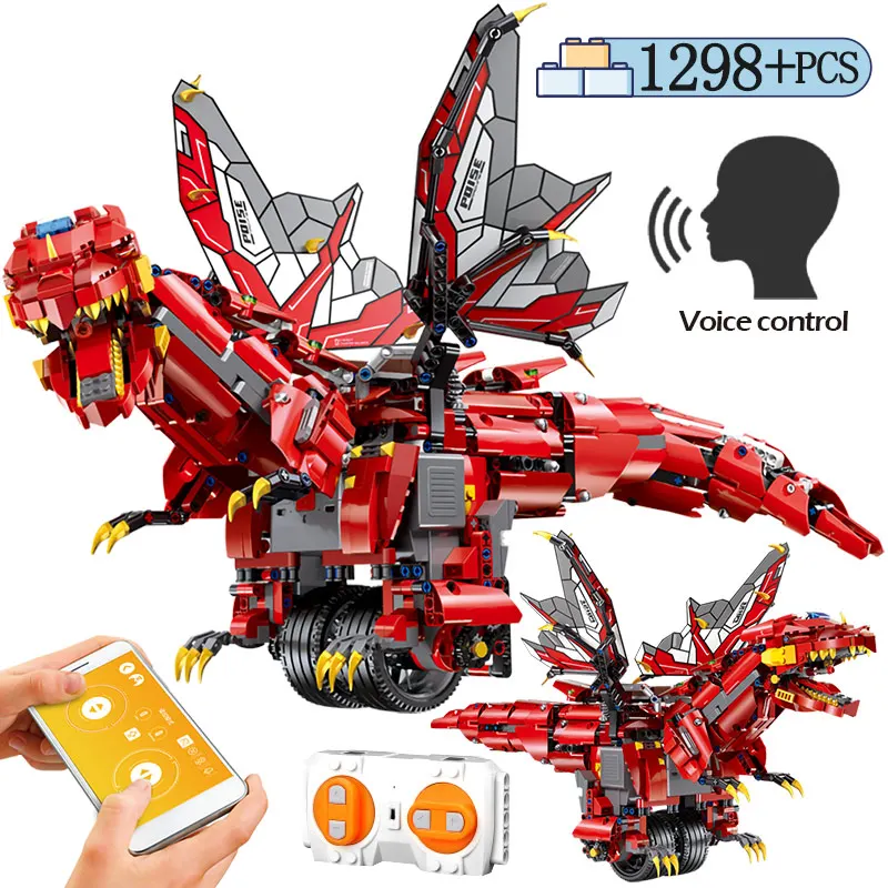 

APP Remote Control Balanced Programming Dinosaur RC Creator Bricks Legoingly Technic Building Blocks Toys For Kids Gifts