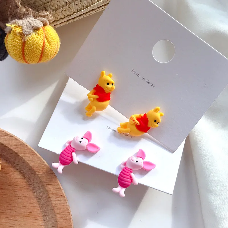 2020 новые милые серьги в Корейском стиле детские серьги-гвоздики с медвежонком