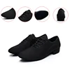 Men Modern Dance Shoes Boys Canvas Latin/Tango/Ballroom Shoes Rubber/Soft Sole Low Heels Man Dancing Shoes Black Professional ► Photo 2/6