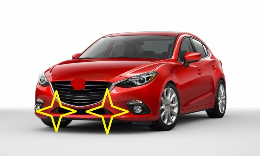 1 пара крышка для переднего нижнего бампера Mazda 3 Axela 2014 2017|front bumper cover|bumper mazdamazda |