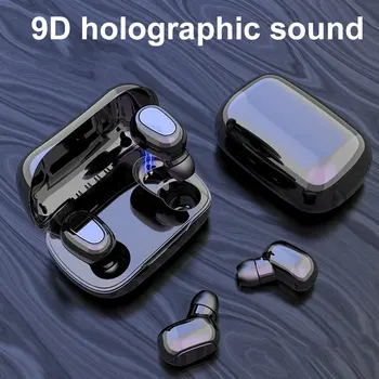 

L21 Bluetooth Earphone Wireless Earbuds 5.0 TWS Headsets Dual Earbuds Bass Sound for Huawei Xiaomi Iphone Samsung Mobile Phones